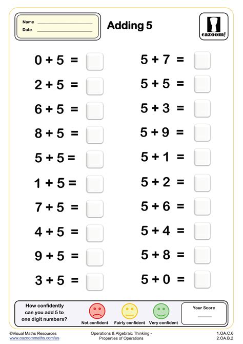 Addition (4 and 5.